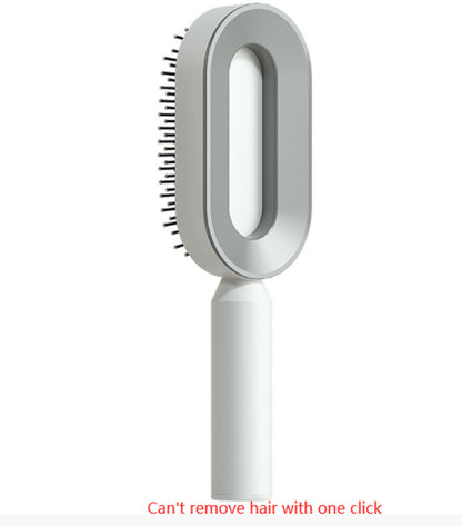 Self Cleaning Hair Brush for Women One-Key Cleaning Hair Loss Airbag Massage Scalp Comb Anti-Static Hairbrush